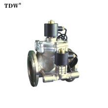 Stainless steel  Dual-flow piston solenoid valve